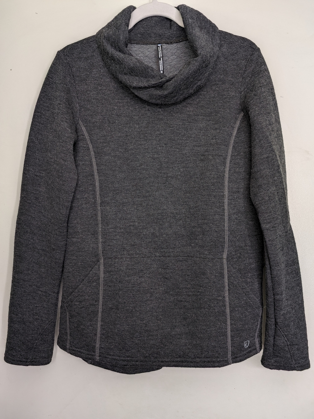 Kuhl Dark Gray Cowl Neck Pullover Sweater